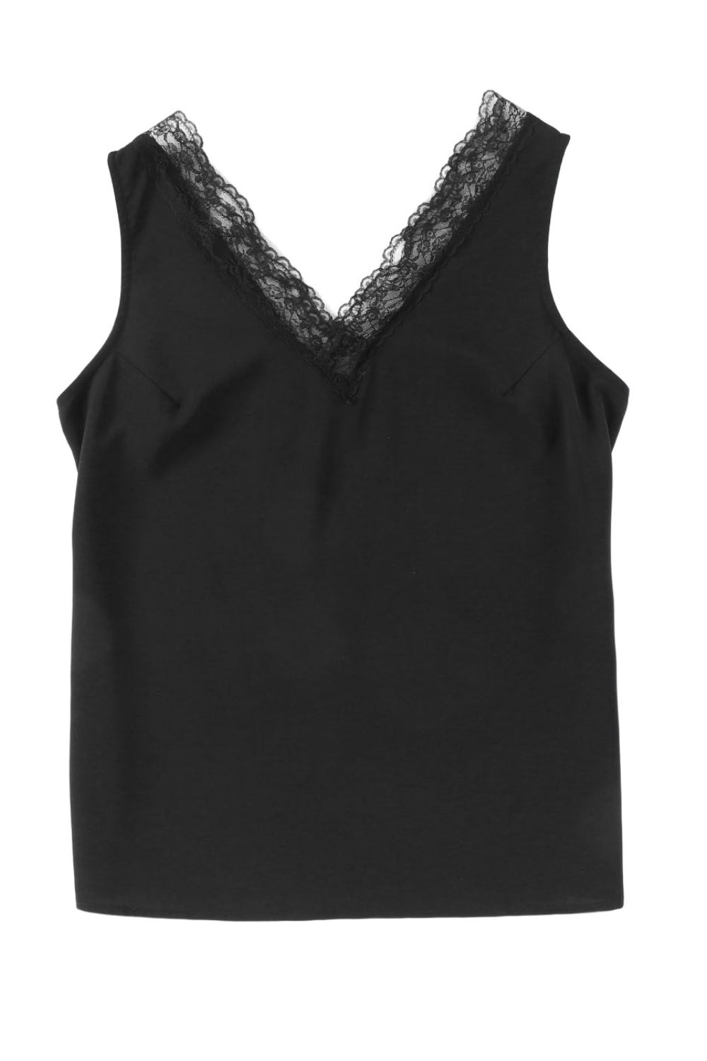 Lace Detail V-Neck Tank